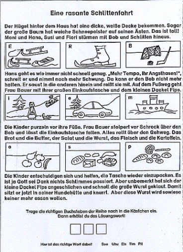 Beispiel 1 Eine rasante Schlittenfahrt