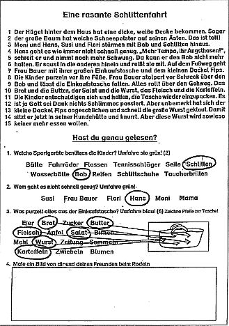 Lösung Beispiel 2 Eine rasante Schlittenfahrt